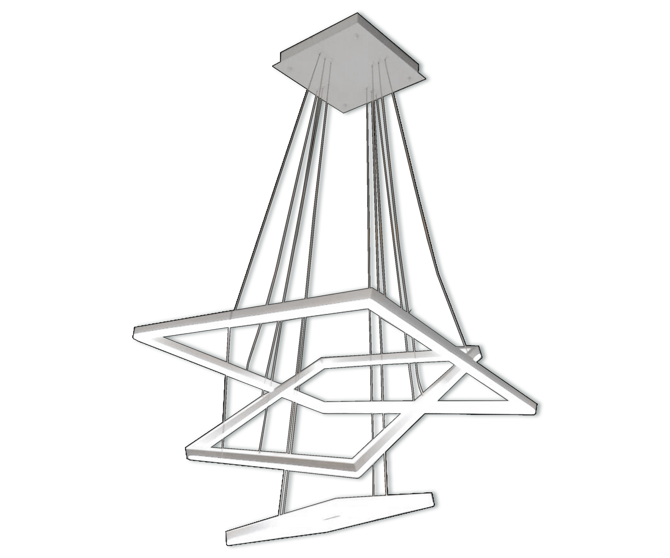 Подвесной светильник диммиреумый Kink Light Альтис 08201,01(4000K)