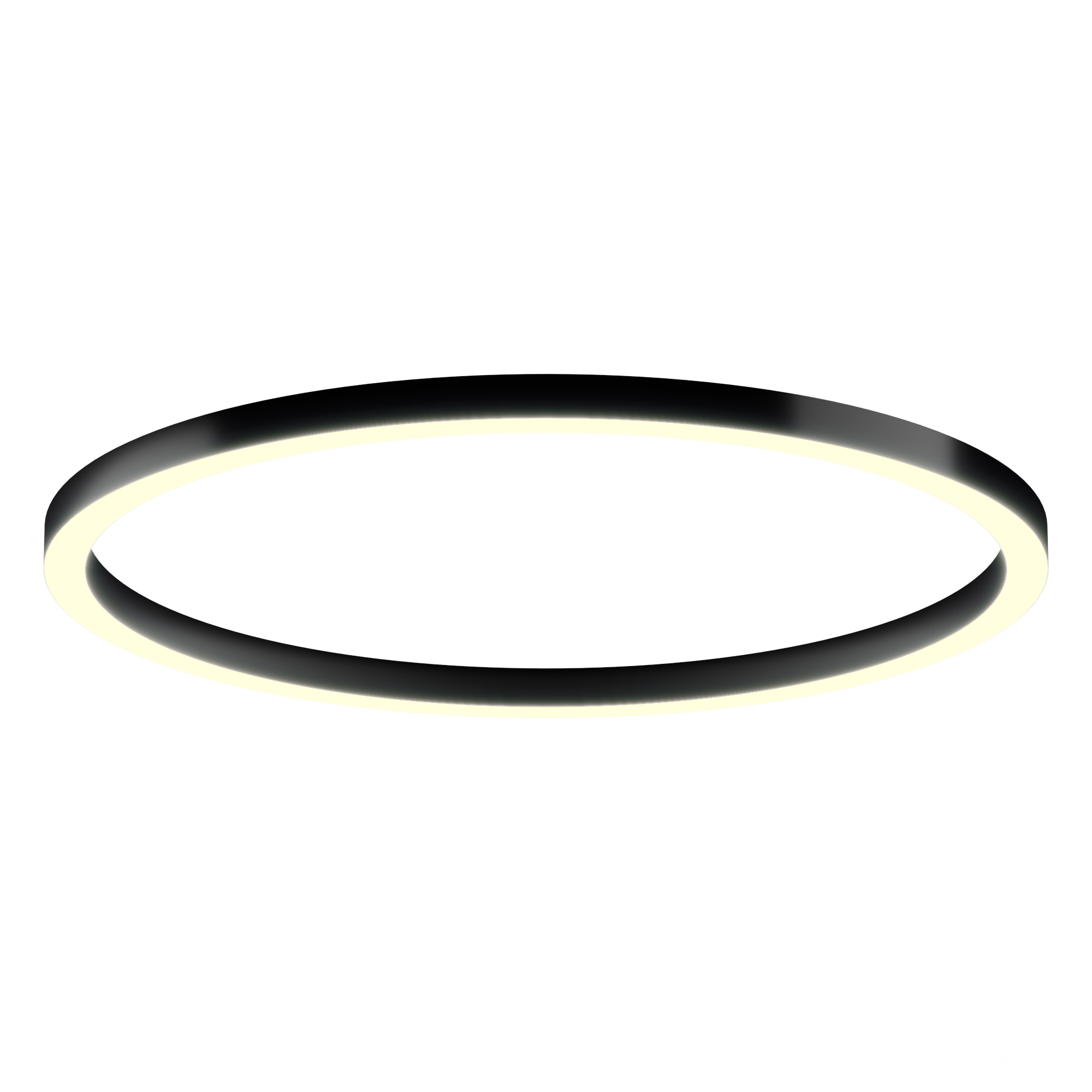 Светильник 6063 кольцо (RAL9005/1400mm/LT70 — 3K/84W)