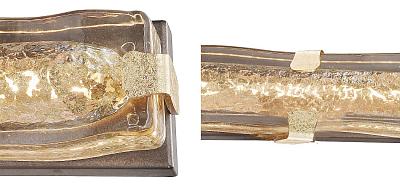 Бра с плафоном из выдувного муранского стекла Lumpio Gold Loft-Concept 44.2588-3