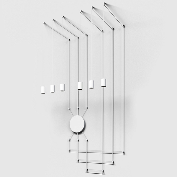 Подвес Wireflow FreeForm LED White 6 патрона designed by Jordi Vilardell