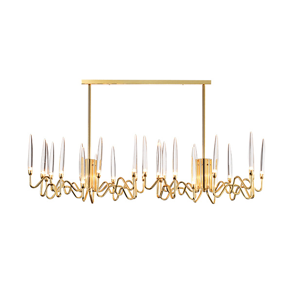 Люстра подвесная LED7 Future Lighting Loft Industry Modern - Mars Harvest Rectangular Chandelier