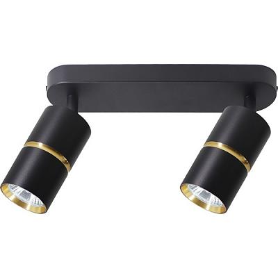 Спот настенно-потолочный Feron ML1862 ZEN 48643 GU10, чёрный, золото Feron