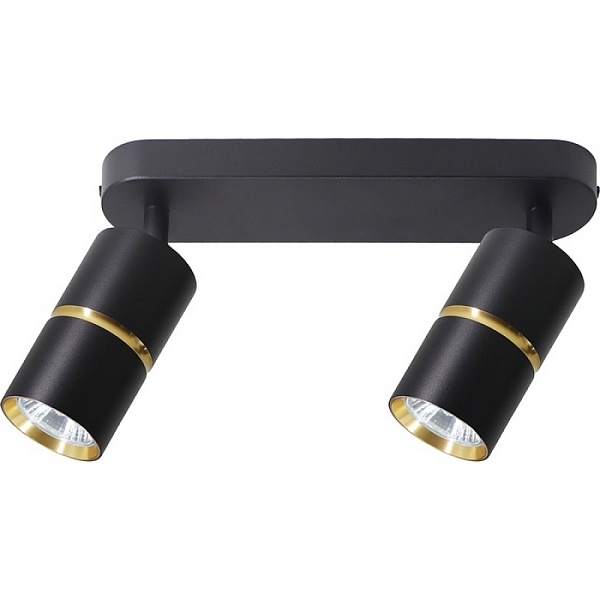 Спот настенно-потолочный Feron ML1862 ZEN 48643 GU10, чёрный, золото Feron