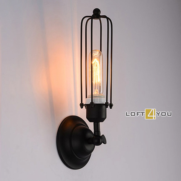 Бра Black Edison Uno Loft4You L01573