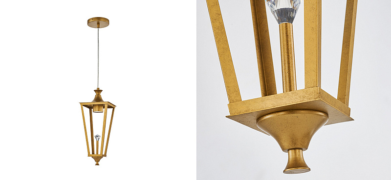 Подвесной светильник цвета античного золота Fanarion Loft-Concept 40.6555-3
