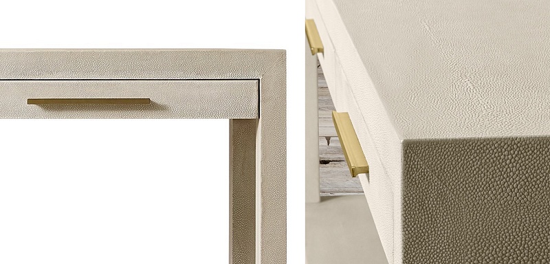 Charles Stingray Texture Console Ivory Консоль скат 11.175