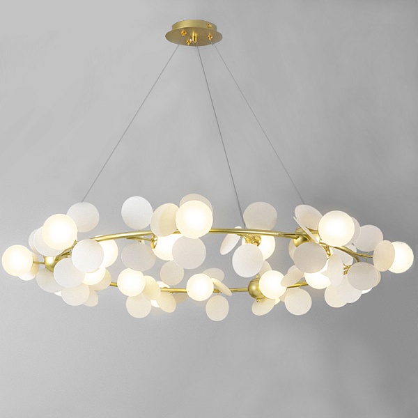 Люстра MATISSE Chandelier circle white | диаметр 130 см