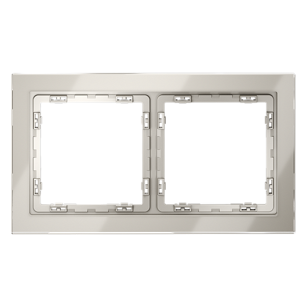 Рамка стеклянная VOLTUM S70 на 2 поста VLS110203
