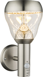 Светильник уличный с датчиком движения Globo 32250S, матовый никель, LED, 1x8W