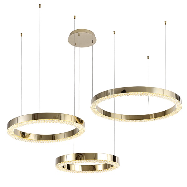 Люстра подвесная SATURN Crystal Lux SATURN SP120W LED GOLD