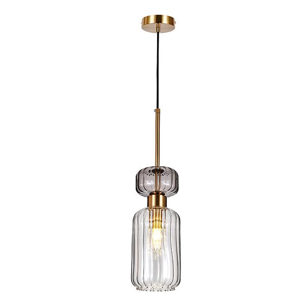 Подвесной светильник Escada 1141/1S E14*60W Antique copper/Smoke/Clear
