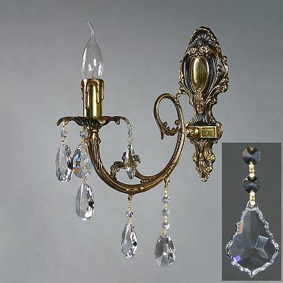 Бра Ambiente 8888/1 PB Leaf crystal