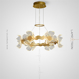 Серия кольцевых светодиодных люстр со стилизованными под цветы плафонами Lampatron MIMOSA