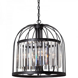 Люстра Birdcage Chandelier Fountain Black Loft Concept 40.1659