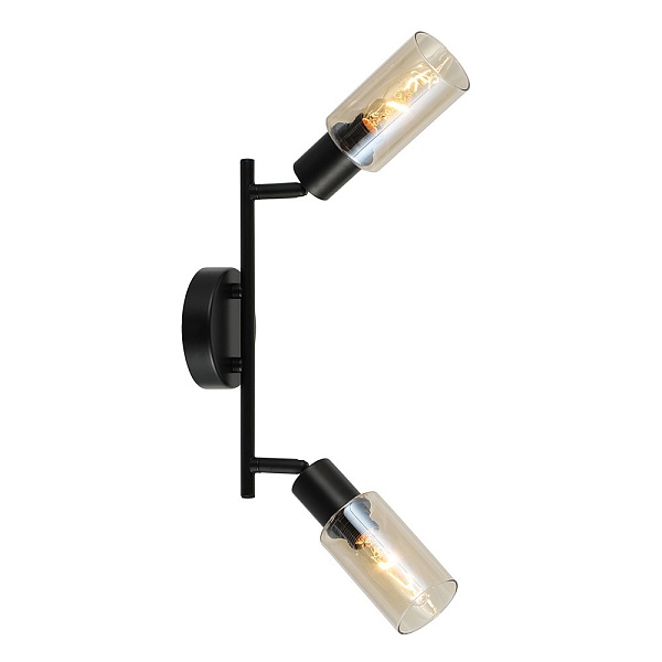 Настенно-потолочный спот Escada 10172/2A E14*40W Black/Amber