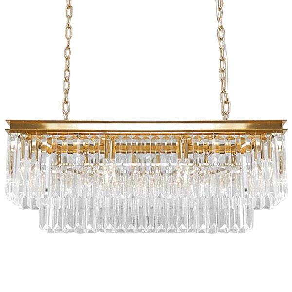 Люстра RH Odeon Chandelier Two Gold 90