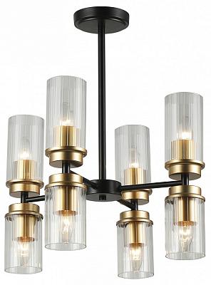 Люстра на штанге Escada 2138/8P E14*40W Black/Gold