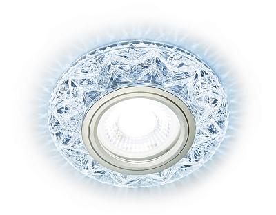 Встраиваемый точечный светильник MR16 с LED подсветкой Ambrella Light S299 CH