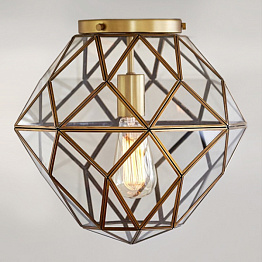 Потолочный светильник Glass & Metal Mount Loft Concept 40.1039