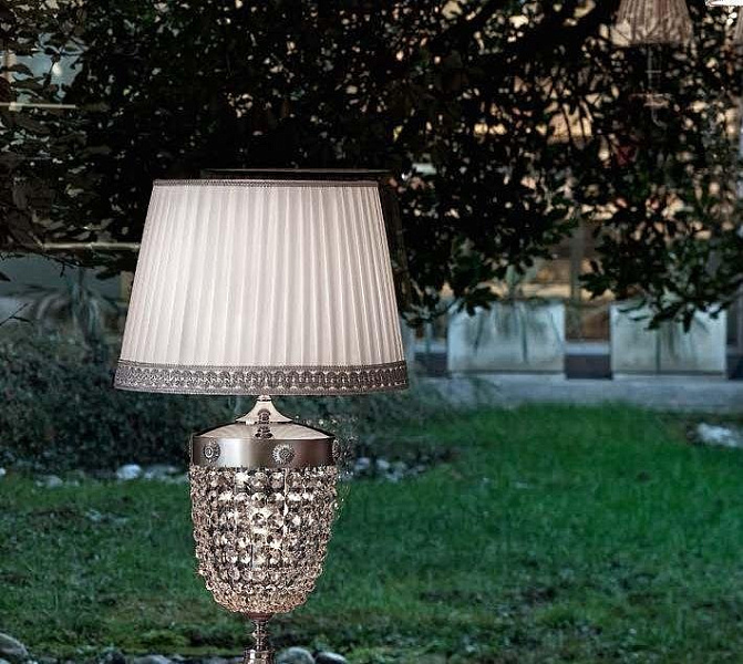 Настольная лампа Masiero Elegantia TL2G G04-G06 / PON-BD/40/WH Swarovski elements