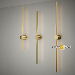 Дизайнерское бра Dots Line Brass 2 L08945