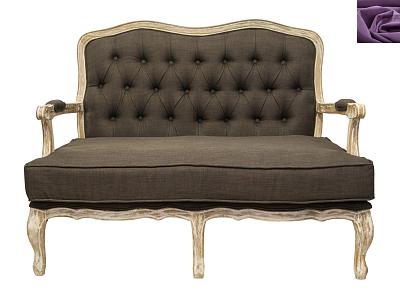Прямой диван модерн Yareli Brown V2 фиолетовый MAK interior YF-1844-B-purple