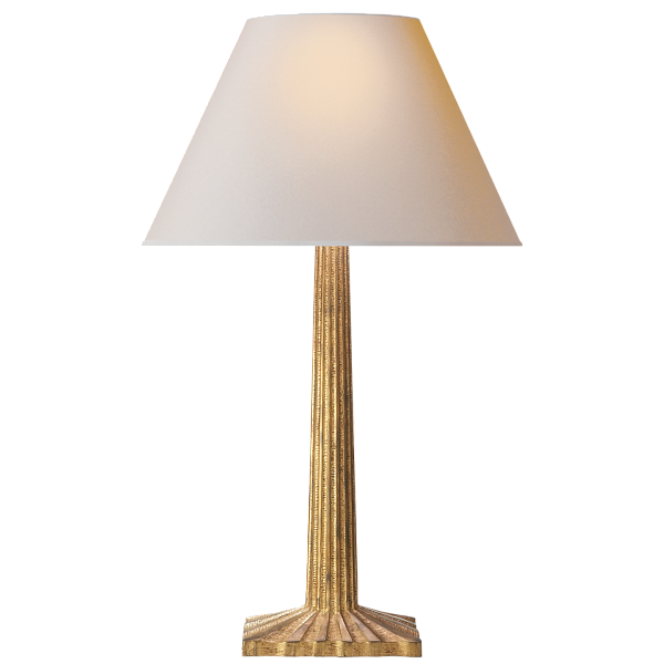Настольная лампа Visual Comfort Strie Fluted Column CHA8707GI-NP