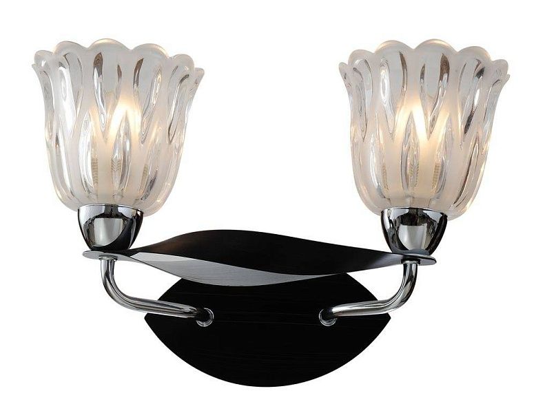 SL324.751.02 — Бра ST Luce, 2 плафона, прозрачный, хром с венге