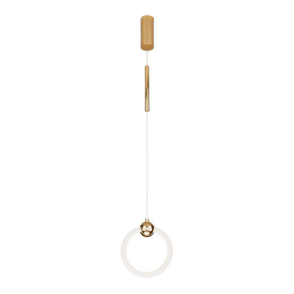 Подвесной светодиодный светильник Eurosvet Rim 90165/1 золото
