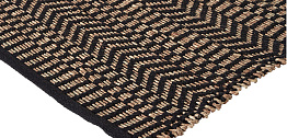 Ковер Zig Zag Carpet black Loft Concept 74.103