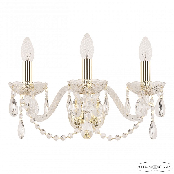 Бра хрустальные 101B/3/165 G Bohemia Ivele Crystal