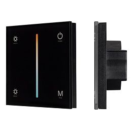 Панель Arlight Smart-P21-Mix-G-IN Black (12-24V, 4x3A, Sens, 2.4G) 033765