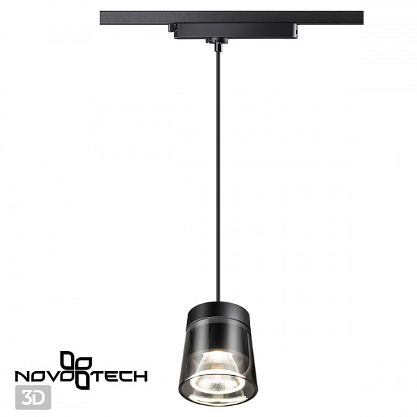 Однофазный трековый светодиодный светильник, длина провода 1м Novotech Artik Port 358645