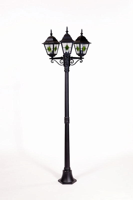 Уличный наземный светильник Oasis Light QUADRO M LEAD GLASS 79908М B lgG Bl