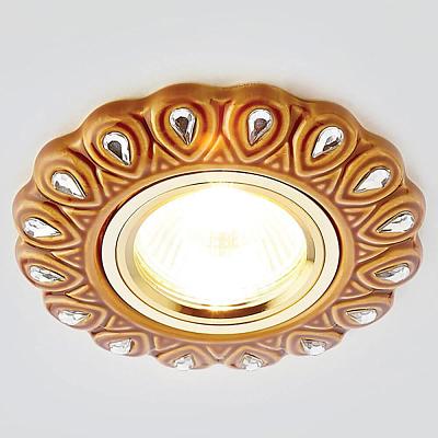 Встраиваемый точечный светильник MR16 из керамики Ambrella Light D5540 SB/CL-A