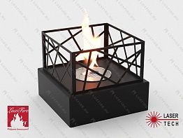 Настольный биокамин Lux Fire "Пикник" S (черный) КН-0017S-12Ч
