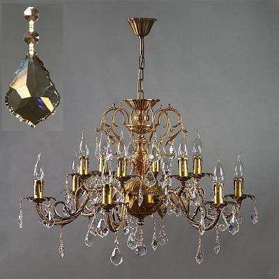 Подвесная люстра Ambiente 8888/6+6 AB HONEY LEAF