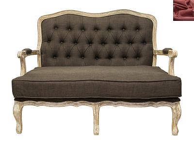 Прямой диван модерн Yareli Brown V2 коричневый MAK interior YF-1844-B-red