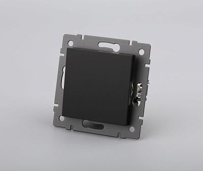 Механизм выключателя одноклавишный непроходной Arlight SWT-MK01-PL-BK-V (250V, 10A) 049868