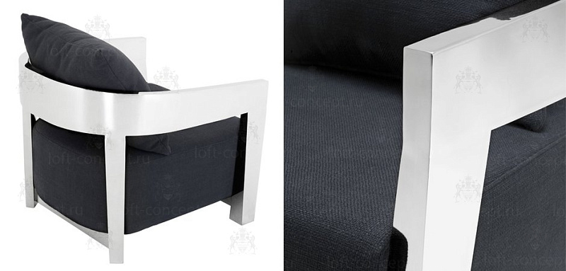 Кресло Eichholtz Chair Rubautelli Stainless steel 01.109618