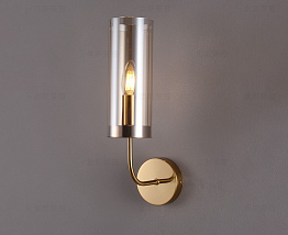 Светильник настенный Hans-Agne Jakobsson Brass &Amp; Blue Glass Tube Wall Light Hans-Agne Jakobsson In 1970 100322-22 100322-22