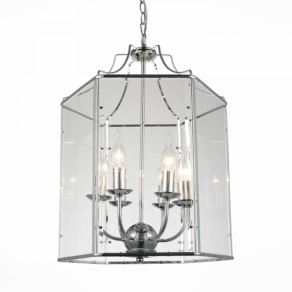 Подвесной светильник DUTCH Glass Pendant Chrome 40 Loft Concept 40.2148