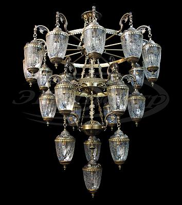 Большая люстра ЭПИцентр Гемма/патина/кракле НСБ21-22х60-221