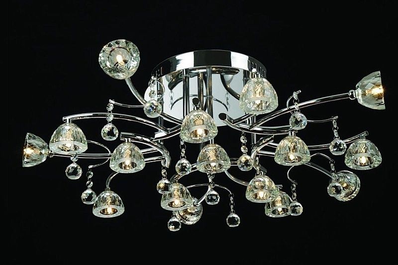 SL206.102.16 — Люстра потолочная ST Luce, 16 плафонов, прозрачный, хром