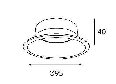 Сменный отражатель для светильника 3160 Italline reflector for 3160 gold