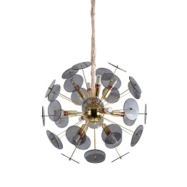 Люстра подвесная LED7 Future Lighting Loft Industry Modern - Sputnik Black
