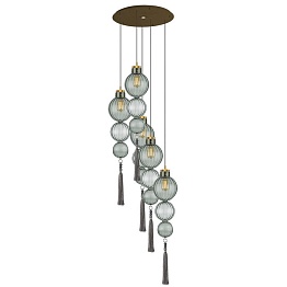 Люстра Heathfield Lighting - Medina Circle 5 Chandelier | Хром + Прозрачный