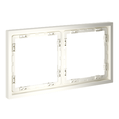 Рамка пластиковая VOLTUM S70 на 2 пост, (хлопок) Voltum VLS100213
