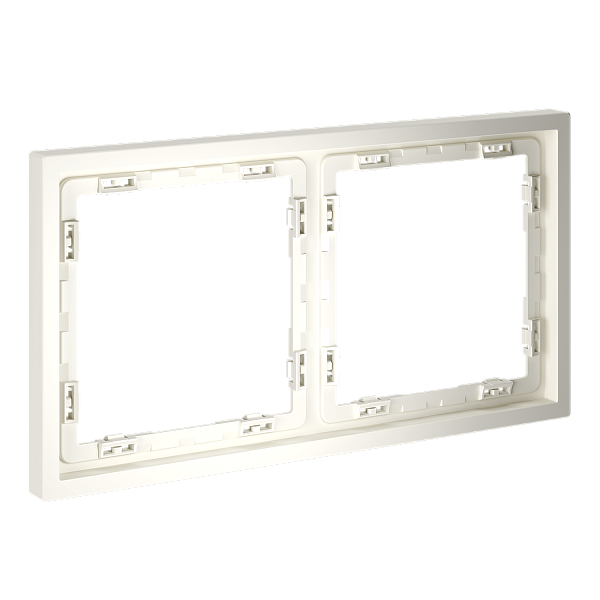 Рамка пластиковая VOLTUM S70 на 2 пост, (хлопок) Voltum VLS100213