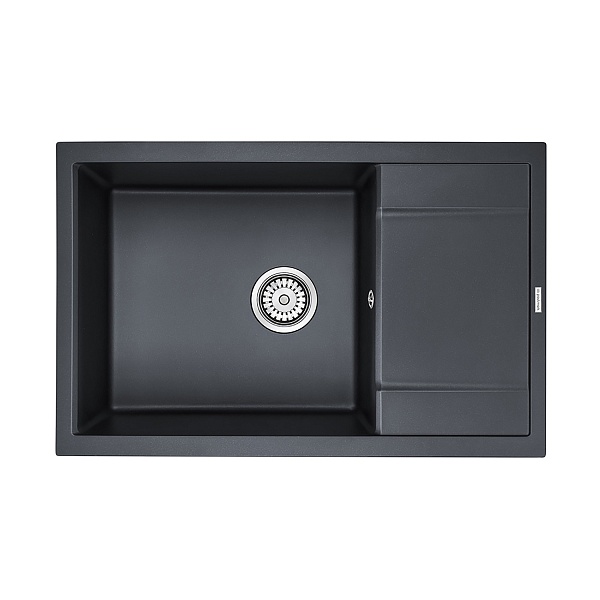 Мойка гранитная VERLASS PM317850-BLM, черный металлик, 780х500, Paulmark